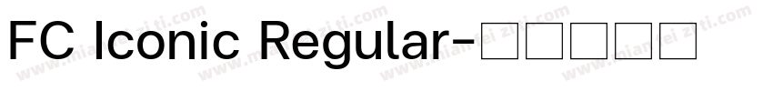 FC Iconic Regular字体转换